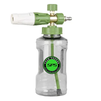 OEM Car Care Electroplate Snow Foam Cannon With 1L Transparent Bottle Snow Foam Lance Car wash Big Mouth Foam Gun