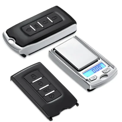 0.01g/200g Mini Car Key LCD Digital Balance Weight Pocket Jewelry Diamond Herb Food Multi-Function Car Key Electronic Scale