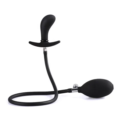 Inflatable Silicone Anal Plug Swelling Anal Toys,Uniform and Stable Expansion Separable Inflated Butt Plug