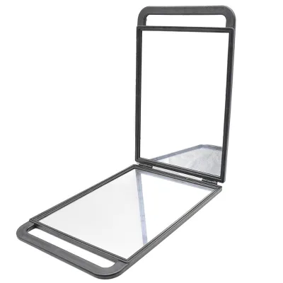 Custom Logo Travel Vanity Handheld Mirror Salon Barbershop Foldable Barber Mirror