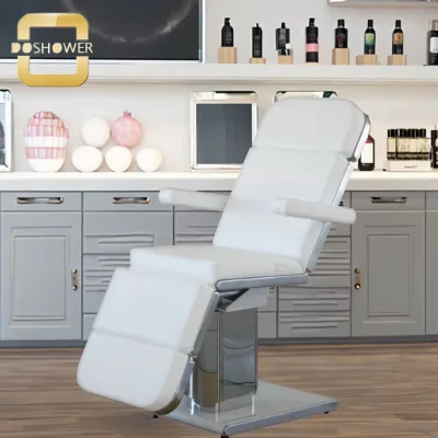 Multifunctional Beauty Chair 4 Motors Electric Adjustment Height Backrest Legs for Facial Body Make-Up Living Room Bedroom