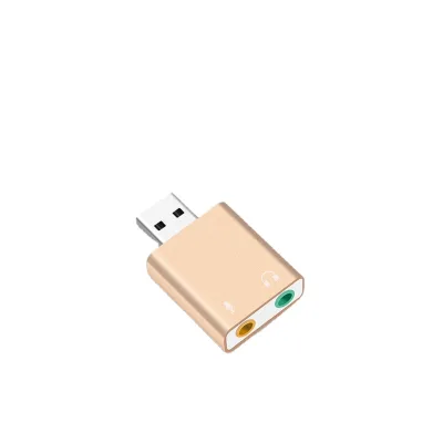 USB Sound Card Virtual 7.1ch Sound Card USB Audio Sound Card GS3 Aluminum Alloy USB Interface 7.1 Channel Audio Int