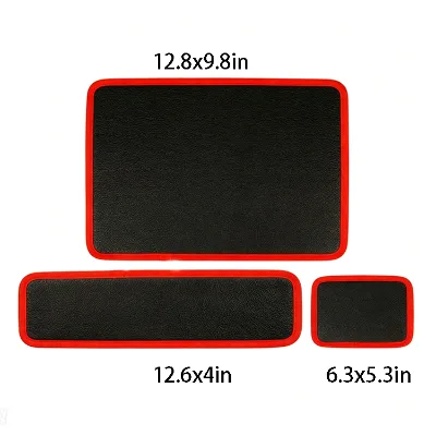 Cross-border E-commerce New 3-piece Magnetic Leather Tool Storage Mat Black and Green Leather Board Mail Packing Included