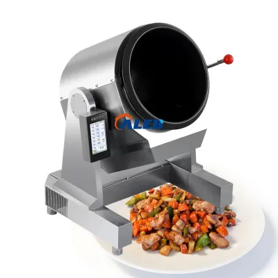 Cooking Machine for Stir Fry Preparation Rotary Drum Cooking Machine Drum Stir-Fry Machine