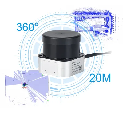 KCONBOT 360 Degree 40M 2D Lidar AGV Robot Obstacle Avoidance High-precision Sensor AGV AMR Distance Sensor