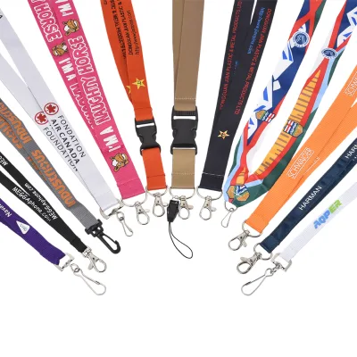 High Quality Multiple Colors Diverse Patterns Mobile Phone Satin Custom Lanyard