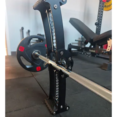 Home Gym Adjustable Lat Barbell 350KG Load Bearing Steel Frame Anti Slip PVC Grips Back Muscle Exercise Cable Machine Accessory