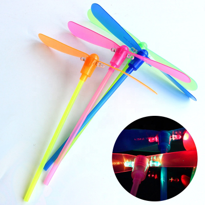 Children Colorful Led Fly Helicopter Luminous Dragonfly Flash Fly fairy Led Toys Gift