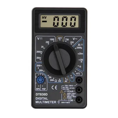 50Hz Square Wave Output Signal Voltmeter Voltage Ampere Ohm Tester Digital Multimeter DT830D