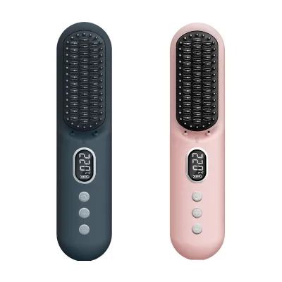 Cordless Haircare Styling Tool Electric Straightener Brush Fast Charging High Capacity Batteries Endurance Plasma Household