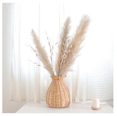 Rattan Vase Natural Handmade Woven Large Rattan Vase New Unique Style Home Decor Flower Vases