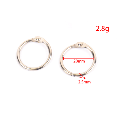 20mm Metal Round Book Ring Loose Leaf Binder Rings