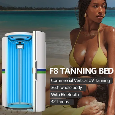 Solarium Sunbath Machine 42 Lamps UV Light Bluetooth System Solarium Sauna Tanning Bed