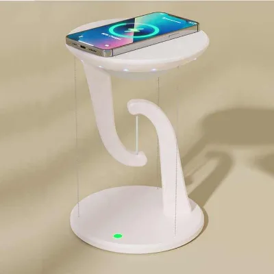 Creative Minimalist Table Lamp for Reading Smart Phone Wireless Charging Hanging Desktop Decoration Plastic Body