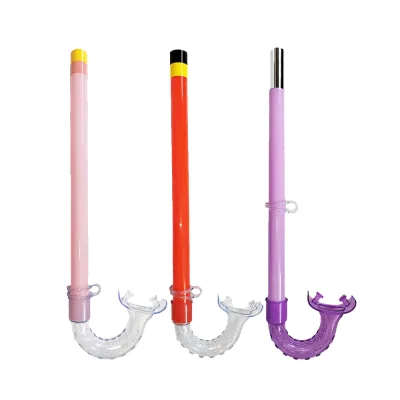 GD Kids Colorful PVC Straight Breathing Tube OEM ODM Leisure Diving Snorkel Silicone Material