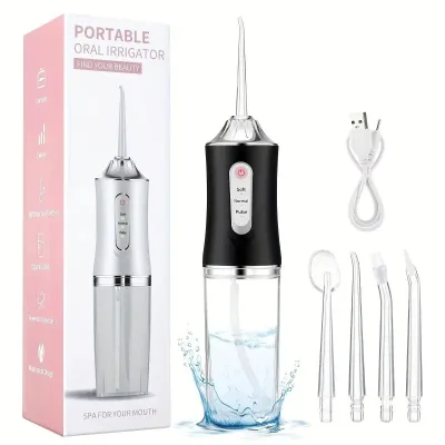 Portable Cordless USB Rechargeable Electric Dental Cleaner 3 Modes Home Use for Oral Irrigator Water Dental Flosser