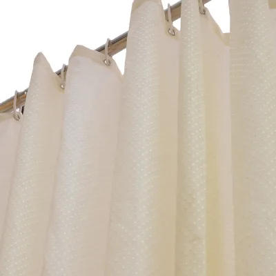 Wholesale Bathroom Diamond Pattern Polyester Waterproof Luxury Fabric Shower Curtain for Hotel
