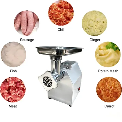 Commercial Manual Electric Meat Grinder Mincer Machine Stainless Steel Meat Processing Slicer for Home Butcher Shop