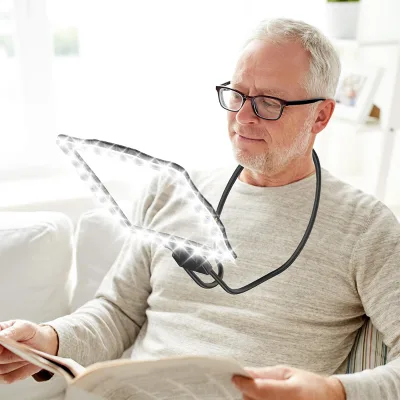 Wufan Stepless-Dimming Horizontal-Vertical Switch 3-in-1 LED Magnifier | Ideal for Document Reading & Jewelry Inspection