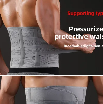 Anti Slip Pressure Dispersion Shock Absorption Wear Resistant Adjustable Tightness Weightlifting Fitness Lumbar Waist Support
