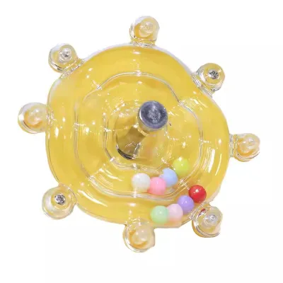 Parrot UFO Spinning Toy, Boredom Relief, Educational Self-Entertaining, Collection Bird Toys Designed for Monk Parrots
