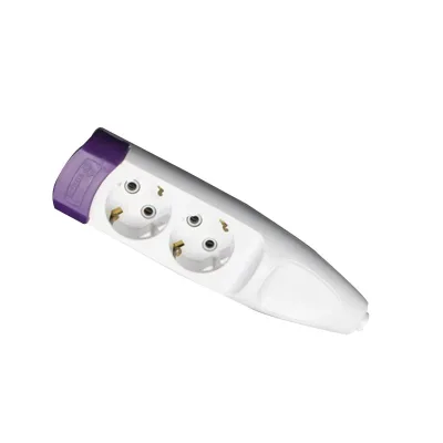 220V Colored Electrical Receptacles 2 Gang 2 Way Socket for Home From Chinese Merchandise