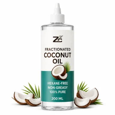 Fractionated Coconut Oil 200ml - Liquid & Odorless - for Skin Massage & Aromatherapy Base