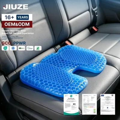 Factory Wholesale Hemorrhoid U Shape Cushion Orthopedic Car Gel TPE Seat Cushion