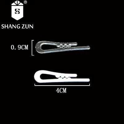 Manufacturer 4CM White Plastic Shirt Clips for Clothes Transparent Shirt Folding Clips Garment Packaging Suspender Clips