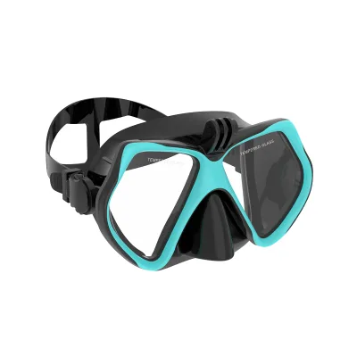 Dive Mask Goggles With Mount for All Go Pro He Ro Cameras for Scuba Snorkeling Freediving Snorkel Tube Diving Mask