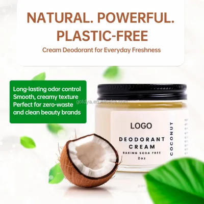 OEM ODM Herbal Non-Aluminum Baking Soda Free Natural Deodorant & Antiperspirant Cream for Women & Men's Body Care