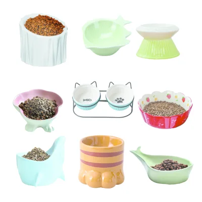 Customizable 3D Ceramic Dog Cat Bowl Handmade Pottery & Enamel for Water & Food in Any Shape Size Color-for Gifts & Crafts