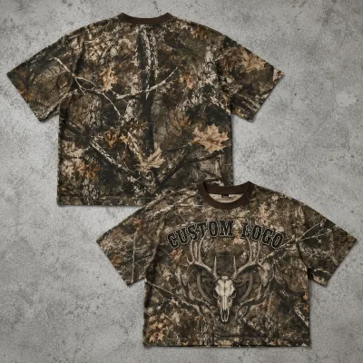 OEM Oversized Casual Streetwear Manufacturer Custom Men's T-shirt 100% Polyester Knitted Short Sleeve Fashion Retro Printing