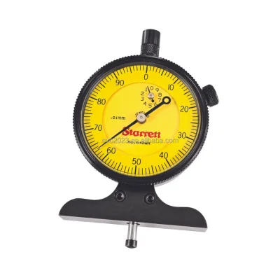 Starrett 640MRJZ Steel 0.01mm Reverse Movement Dial Depth Gauge for Precision Metal Stamping Mold Shop
