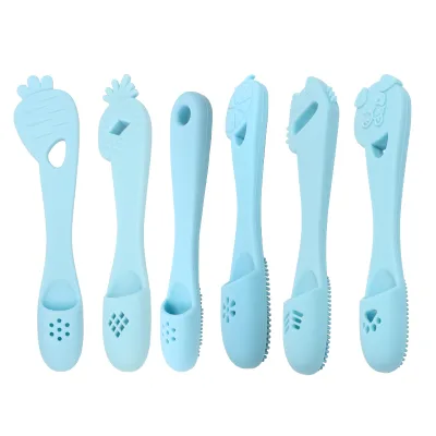 Multicolor Rubber Pet Finger Brush Cat Dog Finger Toothbrush Cleaning Teeth for Dental Care
