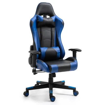 OEM ODM Fotel Gamingowy Factory Direct Commercial Gamer Cheap Gaming Massage Chair Gaming with Nylon Base