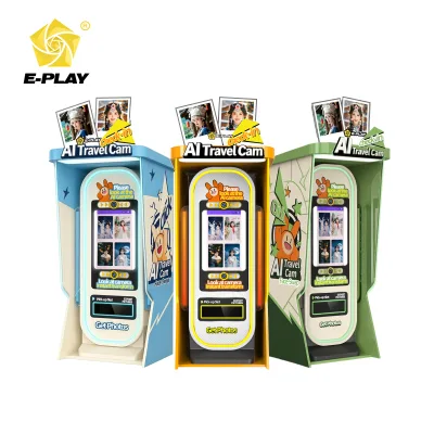 Eplay 2026 New AI Photo Booth Machine with Printer and Camera 23.6 Inch Touch Screen Commercial Use Instant Print Kiosk