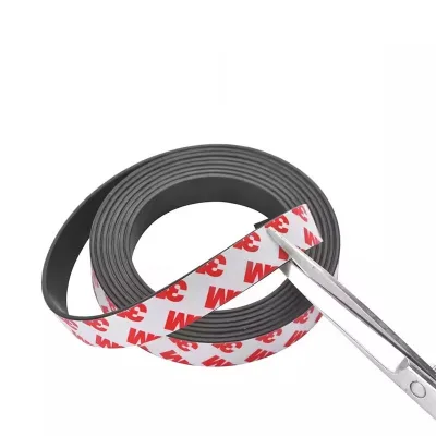 3M Permanent Multi-pole Rubber Magnetic Tape with Adhesive for Industrial Use Customizable Size & Shape
