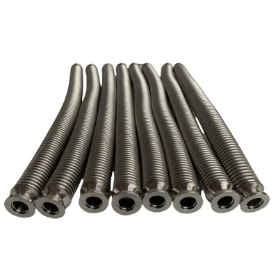 Manufacturer Wholesale Durable Forged Stainless Steel 304 Smooth Surface Low Pressure Hydroforming Flange Vacuum Bellows Hose