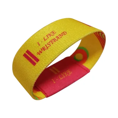 Durable RFID Elastic Wristband with NFC Chip - Child-Safe Silicone Band for School Attendance & Amusement Park