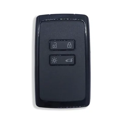 R-enault 4 Buttons Smart Car Key Shell for Remote Key Case Black Color