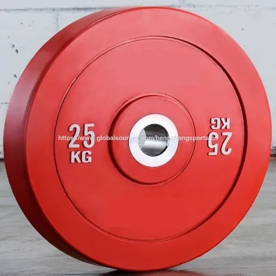 Rubber Bumper Weight Plate for Weightlifting Training Gym Equipment