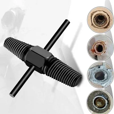 Pipe Extractor Damaged Wire Screw Extractor Water Pipe Triangle Valve Tap Broken Wire Screw Extractor