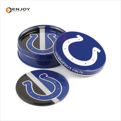 Promotional Customized Metal Tin Coaster Set