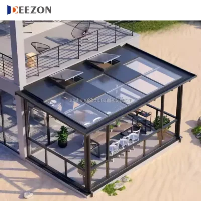 Conservatory Roof Exterior Door for Sunroom Enclosures Glass House Garden Aluminum Sunroom