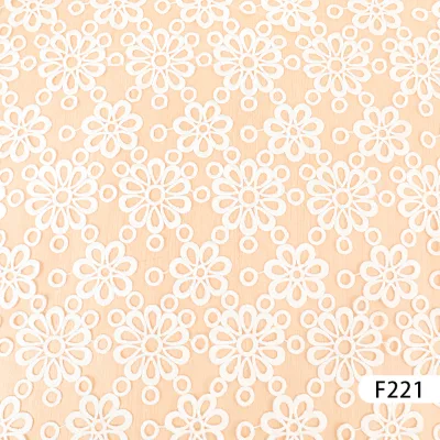 Wholesale Luxury Bridal Lace Fabric Rhinestone Flat Embroidery Customized Color Breathable Eco-Friendly for Dresses Weddings