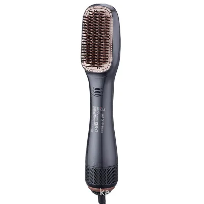 2-in-1 Salon Hot Air Brush Hair Dryer Volumizer One Step Hair Straightening Brush with Negative Ion Electric for Hotels