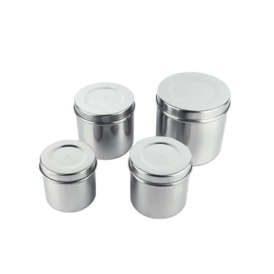 Factory Direct Sale Medical Stainless Steel Alcohol Cotton Jar for Hospital Use