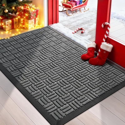 Modern Anti-Slip Rubber Floor Mat Washable and Cushioned Carpets Welcome Door Mat Doorway and Living Room Decoration for Home