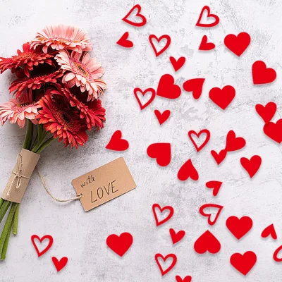 Hot Selling Valentine's Day Red love Colorful Paper Scraps, Wedding Party Decorations, Throwing Paper Scraps